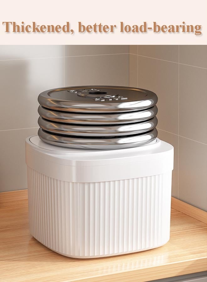 شو وو حاوية تخزين الأرز ， دلو تخزين الحبوب مع كوب قياس مجاني ， حاوية الحبوب متعددة الوظائف المطبخ ， دليل على الرطوبة المختومة مع كوب قياس مناسب للأطعمة والأرز والطعام الأليفة والدقيق لعضرة مخزن المطبخ - Image 5