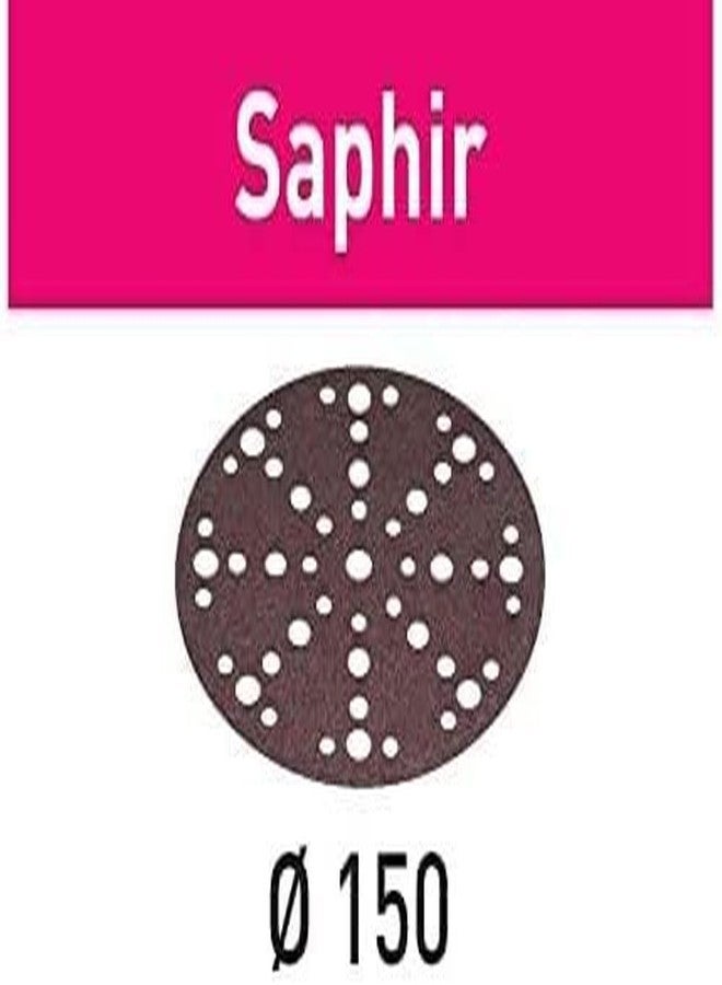 فيستول أقراص صنفرة كاشطة من Festool 575195 Saphir P36 Grit بقطر 6 بوصات (150 مم)، عبوة من 25 قرصًا - Image 3
