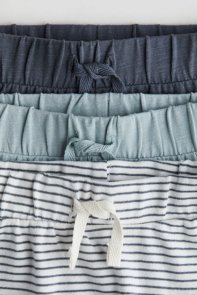 H&M 3-pack cotton trousers