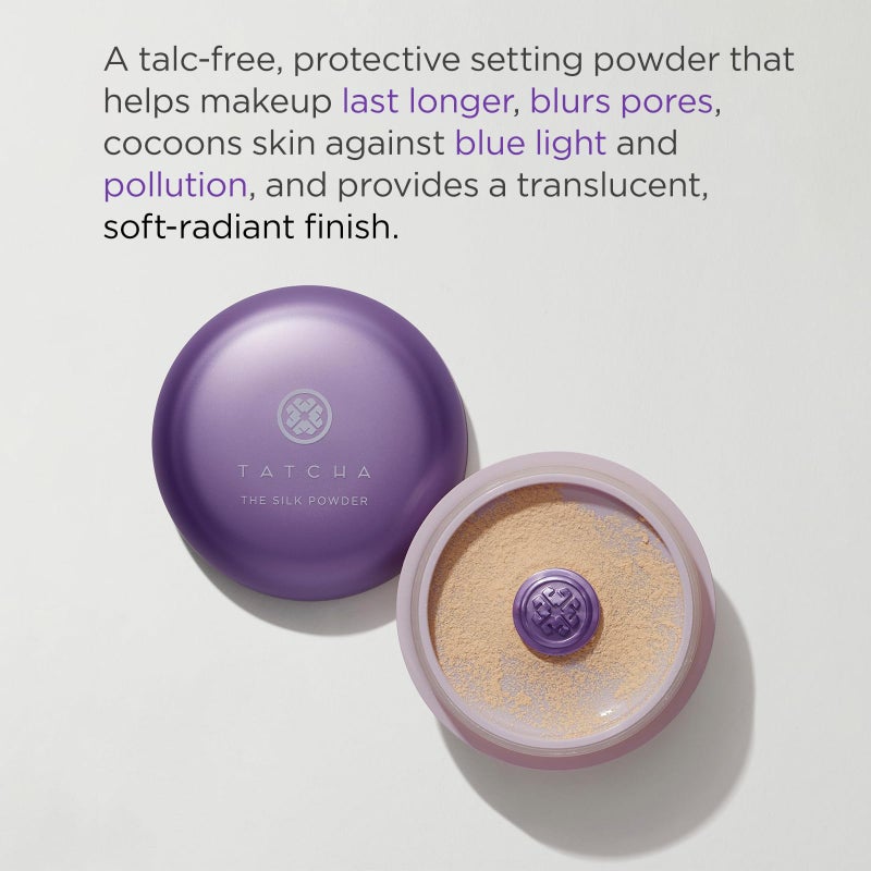 Tatcha The Silk Powder | Protective Setting Powder | Helps Makeup Last Longer, Blurs Pores & Provides a Translucent, Soft-Radiant Finish, 20 G| 0.7 oz - Image 2
