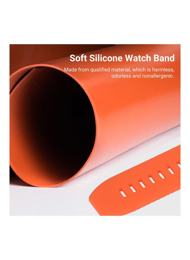 NIBEMINENT Silicone Smartwatch Band Green - Image 4