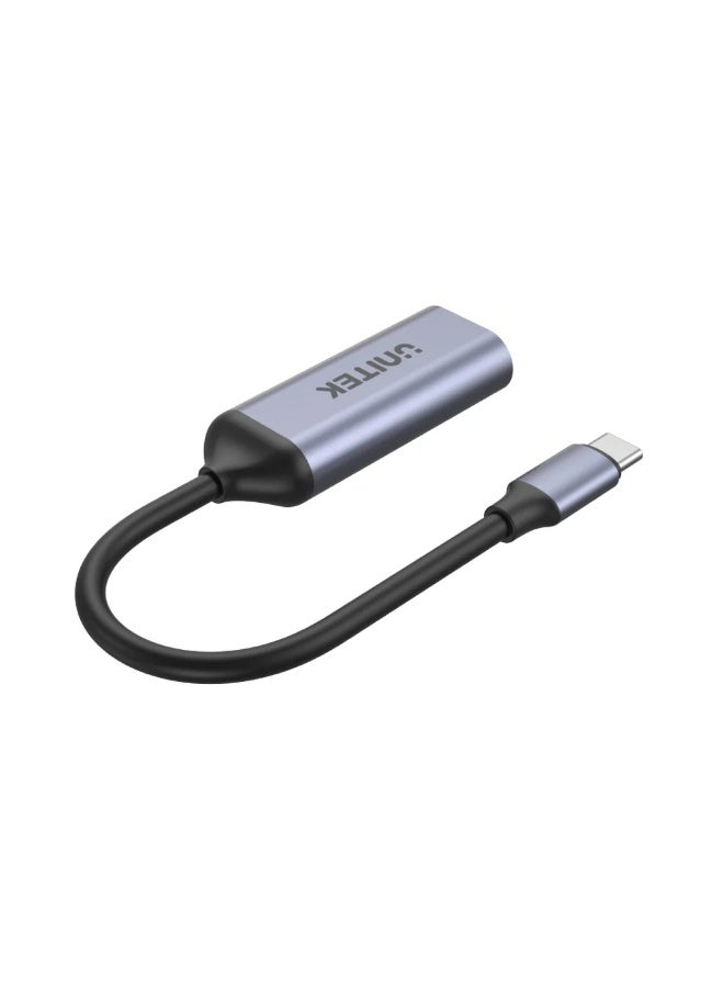 UNITEK محول USB-C إلى HDMI 2.1 بدقة 8K – يدعم 8K@60Hz، 4K@120Hz، HDR، HDCP2.3، VRR، توصيل وتشغيل للألعاب والعمل، يتصل بأجهزة Thunderbolt 3 و USB-C، تصميم من الألمنيوم - Image 2