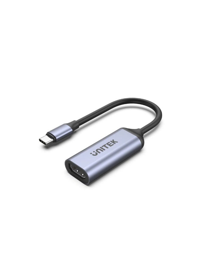 UNITEK محول USB-C إلى HDMI 2.1 بدقة 8K – يدعم 8K@60Hz، 4K@120Hz، HDR، HDCP2.3، VRR، توصيل وتشغيل للألعاب والعمل، يتصل بأجهزة Thunderbolt 3 و USB-C، تصميم من الألمنيوم - Image 1