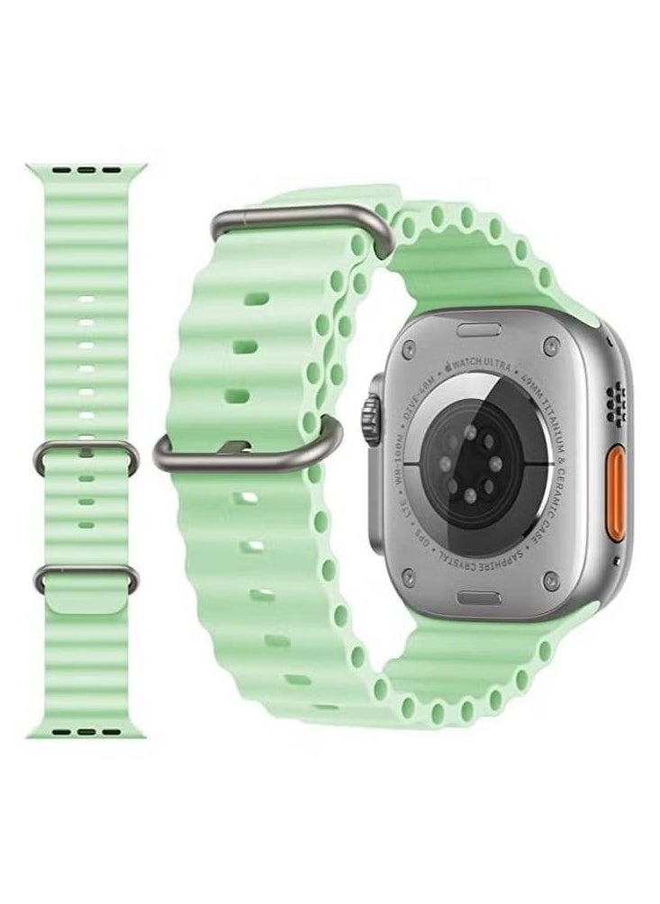 Generic - Sport New Silicone Band Compatible with Apple Watch Ultra Ocean 38/40/41mm Strap for iWatch Series Ultra 8 7 6 5 SE - Image 1