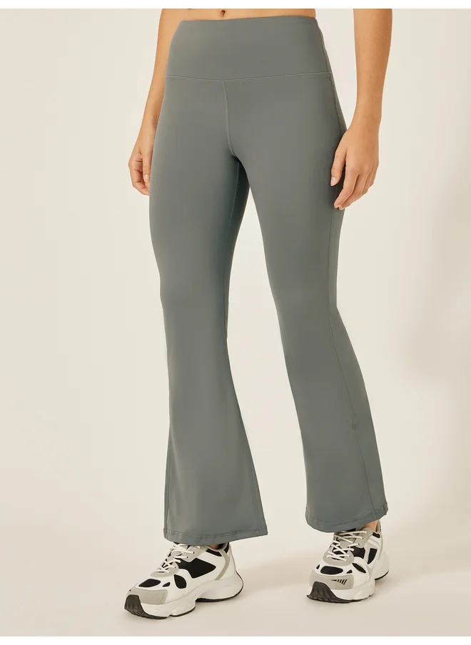 ستايلي Styli Active Broad Waist Basic Flared Leggings