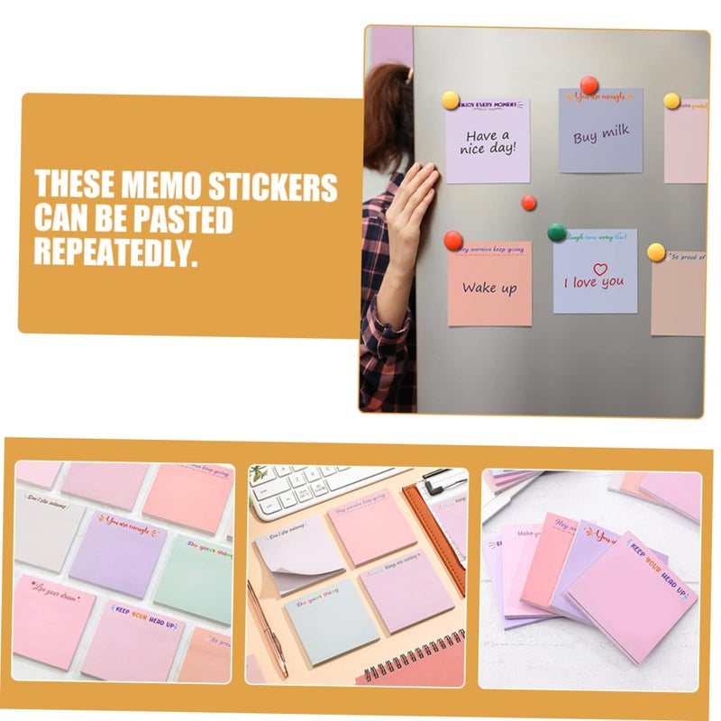 12 Color Sticky Memo Pads Set Lined Self Stick Notes for Office Study Organizing - Image 5