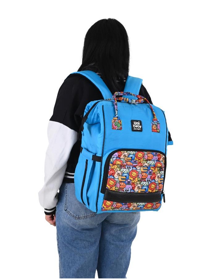 Uni baby - Diaper bag Uni baby Cool Turquoise wooded - Image 1