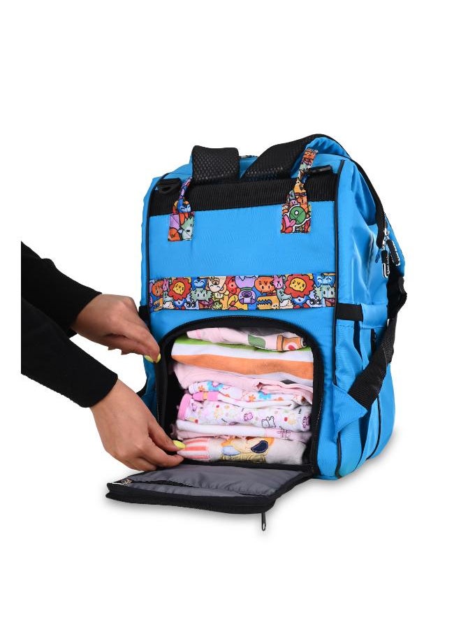 Uni baby - Diaper bag Uni baby Cool Turquoise wooded - Image 1