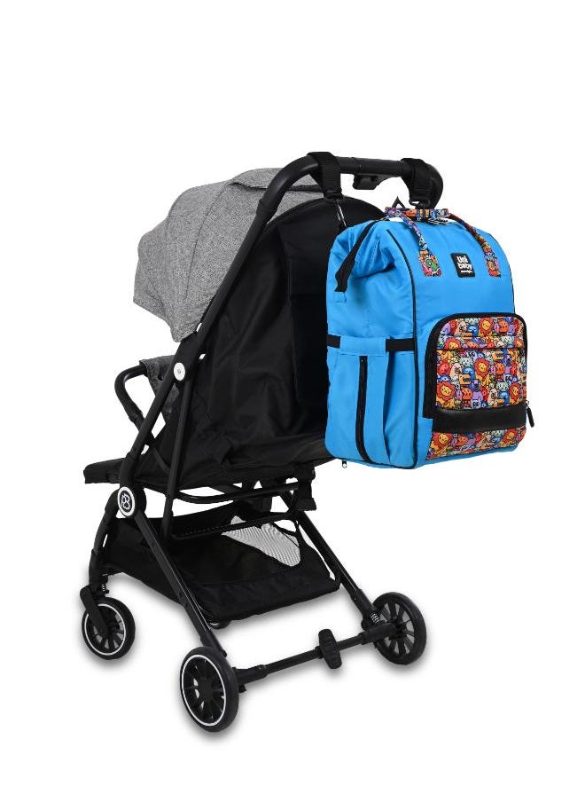 Uni baby - Diaper bag Uni baby Cool Turquoise wooded - Image 1