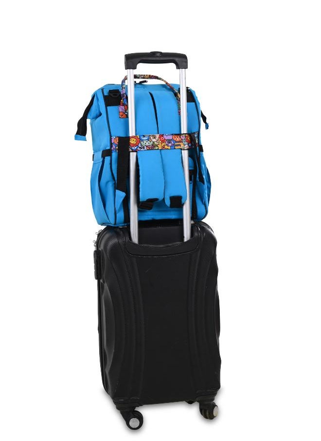 Uni baby - Diaper bag Uni baby Cool Turquoise wooded - Image 1
