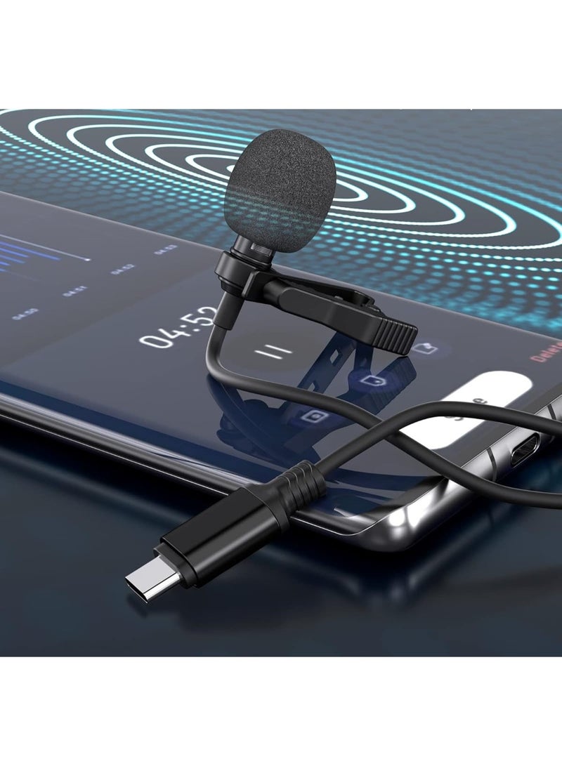 Type-C Lavalier Microphone – Clip-on Mic for Video Recording, Interviews & YouTube, Compatible with Android Devices (2m Cable) - Image 3