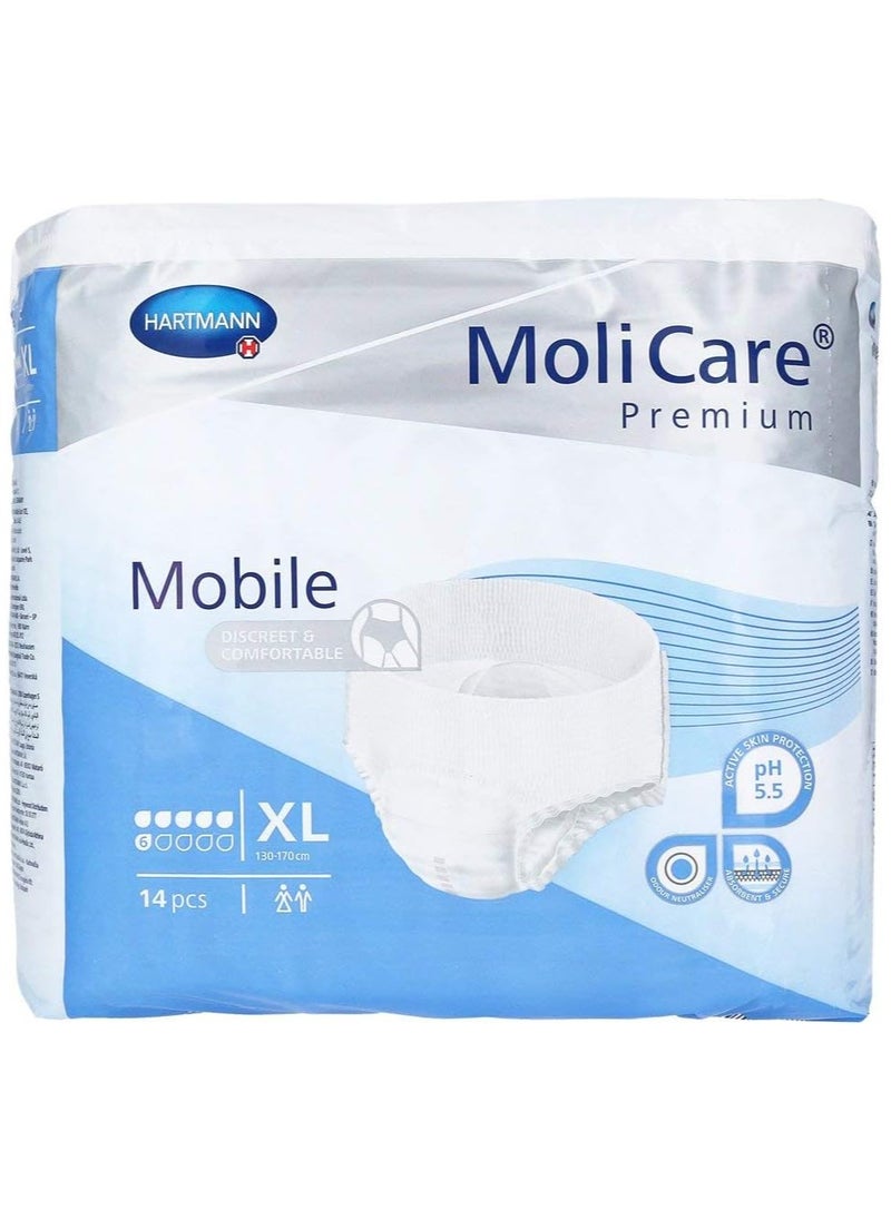 Molicare - Mobile Protective Underwear, X-Large 14 Pcs - Image 1