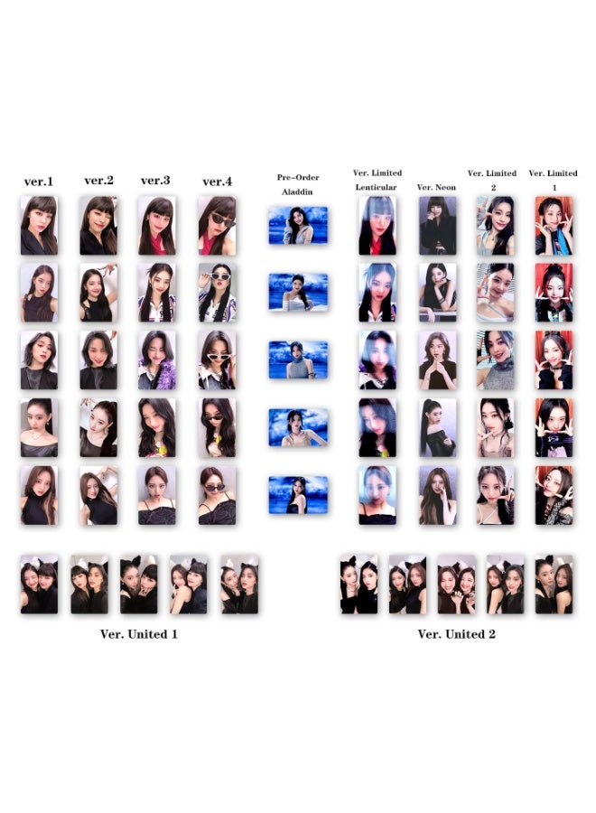 NIBEMINENT 5 Pcs Kpop ITZY Cheshire Lomo Cards Card For Fans Collection Gifts - Image 3