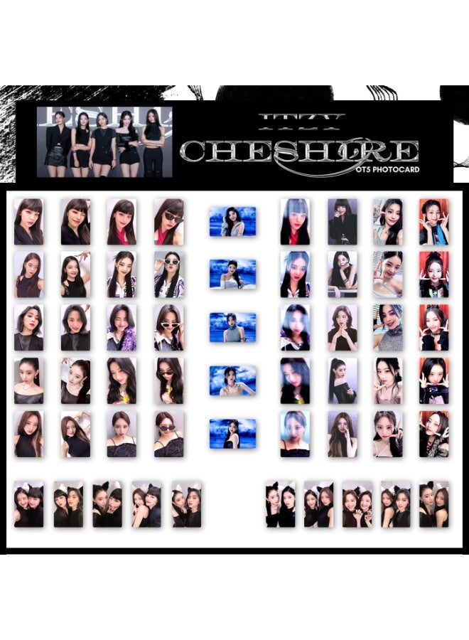 NIBEMINENT 5 Pcs Kpop ITZY Cheshire Lomo Cards Card For Fans Collection Gifts - Image 2