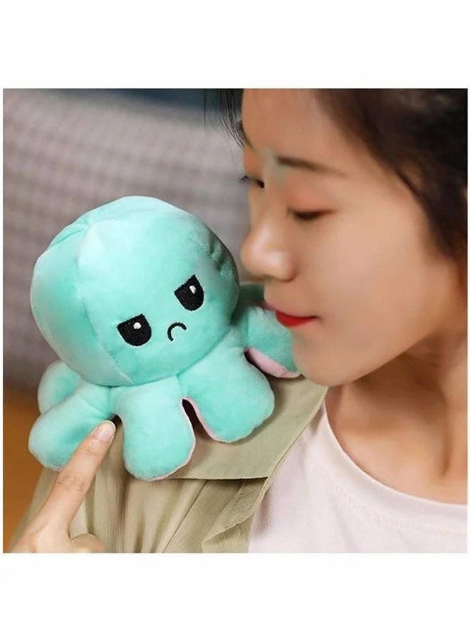 Children's Toy Double-Sided Two-Color Flip Plush Octopus Doll - Image 4