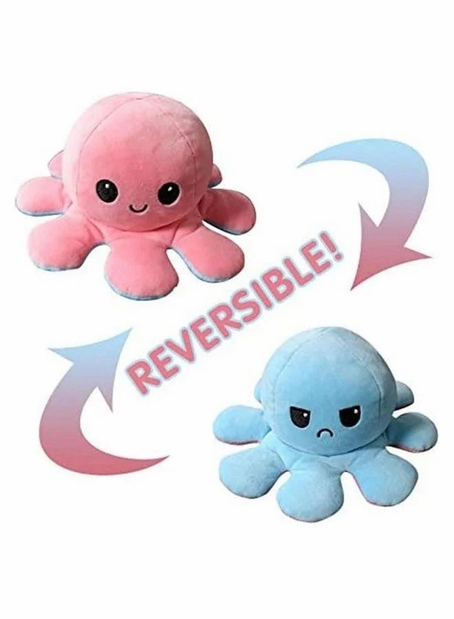 Children's Toy Double-Sided Two-Color Flip Plush Octopus Doll - Image 1