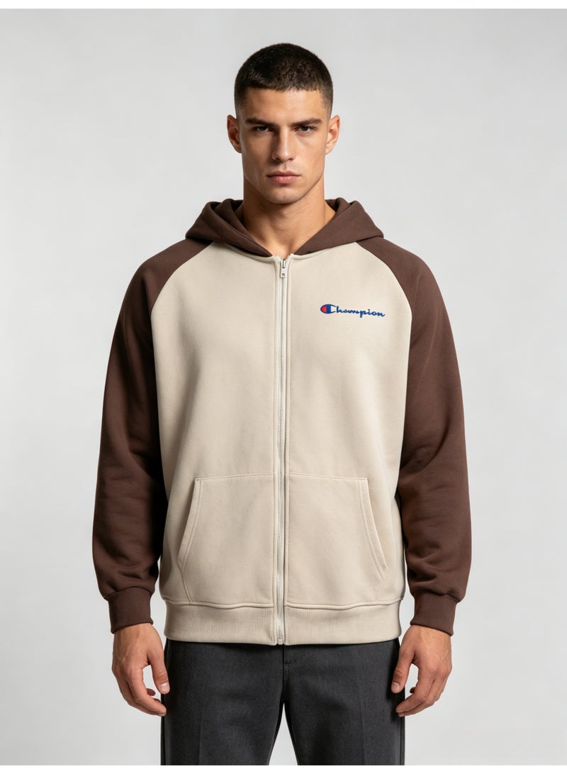 شامبيون Champion men's and women's matching raglan sleeves hooded cardigan jacket - Image 1