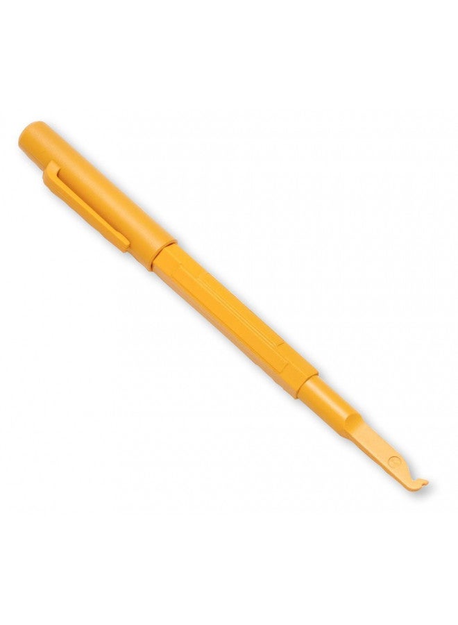 Fluke Networks 44600000 Insulated Pocket Probe Pic Tool with Cap, 105 Degrees Angle, yellow - Image 1