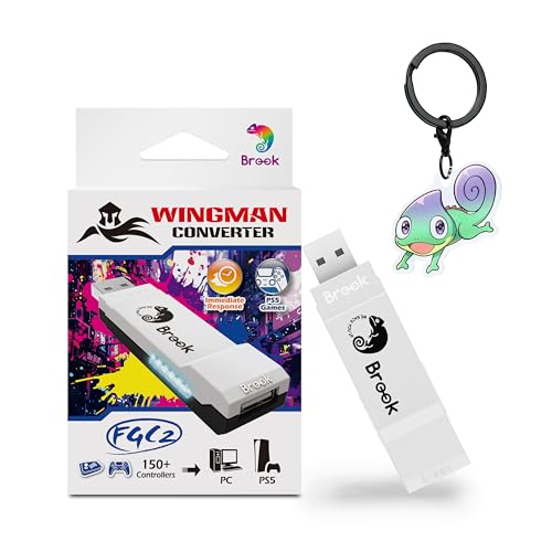 Brook Wingman FGC2 Converter with Keychain– Arcade Joystick Adapter Gamepad for PS5 & PC, Supports All PS5 Games 【Official Exclusive Version】 - Image 1