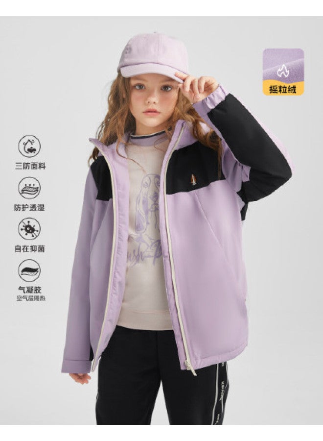 Hush Puppies Unisex Kids Jacket Autumn Winter Fleece Jacket Children's Jacket Casual Sport - Image 1