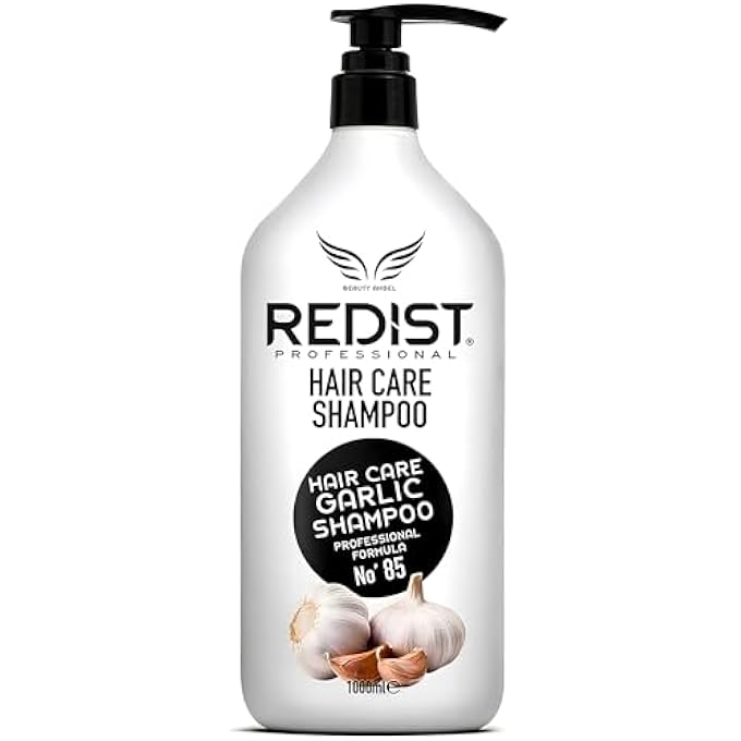 REDIST GARLIC HAIR CARE SHAMPOO 1000 ML WITH GARLIC INTENSIVE REPAIRING HAIR TREATMENT ANTI HAIR LOSS WOMEN AND MEN BRITTLE DRY STRESSED SARIMSAK SAMPUAN - Image 2