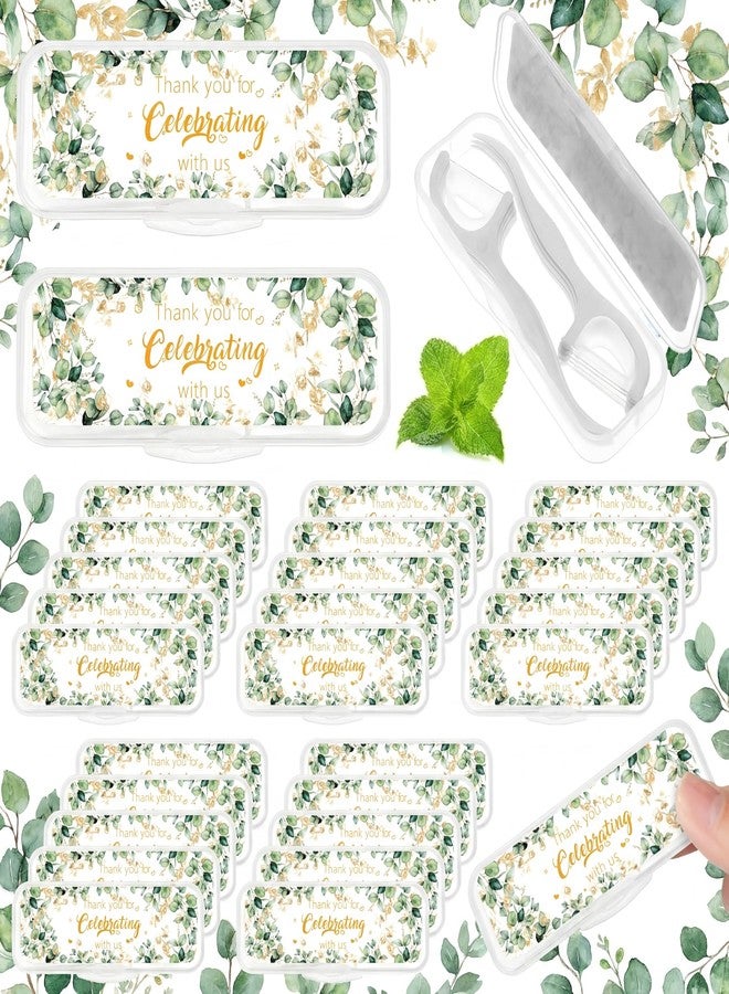 Ferrochef 50 Set Eucalyptus Floss Pick Wedding Party Favors for Guests Gifts Thank You for Celebrating with Us Gifts Bridal Shower Baby Shower Party Favors Giveaways Guests - Image 1