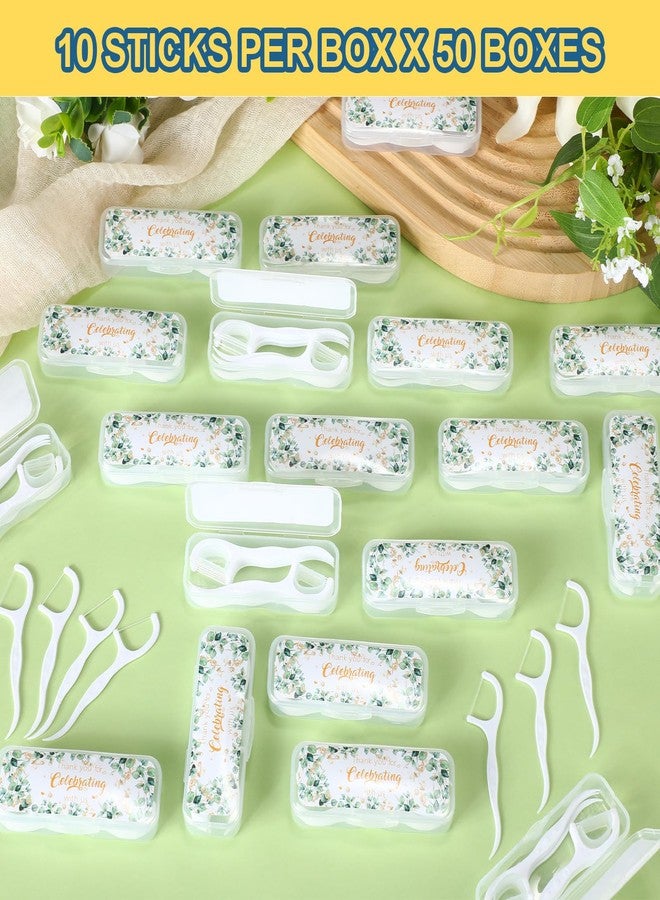 Ferrochef 50 Set Eucalyptus Floss Pick Wedding Party Favors for Guests Gifts Thank You for Celebrating with Us Gifts Bridal Shower Baby Shower Party Favors Giveaways Guests - Image 4