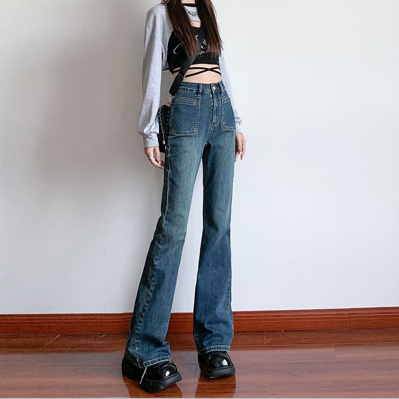 Unisex Classic Denim Jeans Loose Fit Daily Outdoor Wear - Image 2