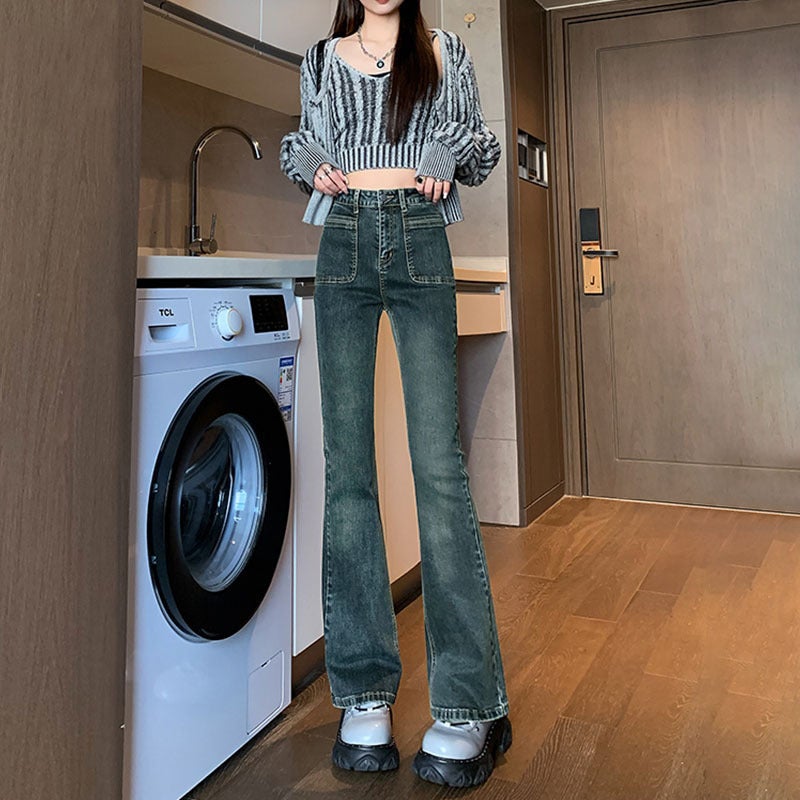 Unisex Classic Denim Jeans Loose Fit Daily Outdoor Wear - Image 1