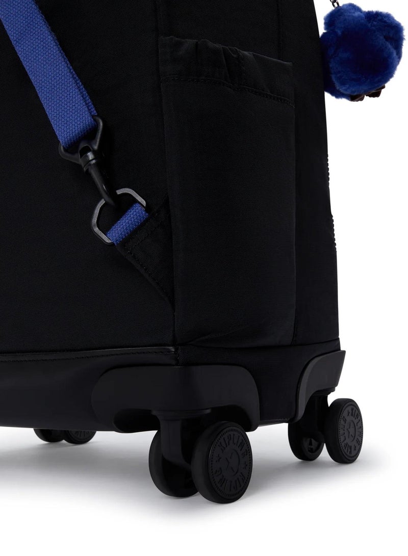 kipling new zea large 4-double wheeled unisex trolley backpack (with laptop compartment) - true block - Image 5