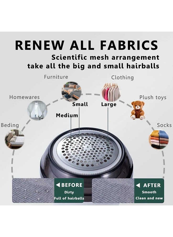 TUNKE Lint Ball Remover, Hair Ball Trimmer - Electric Lint Remover, Powerful and Efficient Lint Ball Remover, Perfect for Removing Lint and Refreshing Your Clothes - Image 4