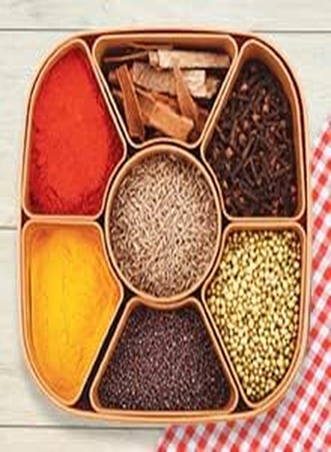 FOXTAIL 7 Section Masala Box with Lid Premium Spice Organizer Container for Efficient Kitchen Storage - Image 3