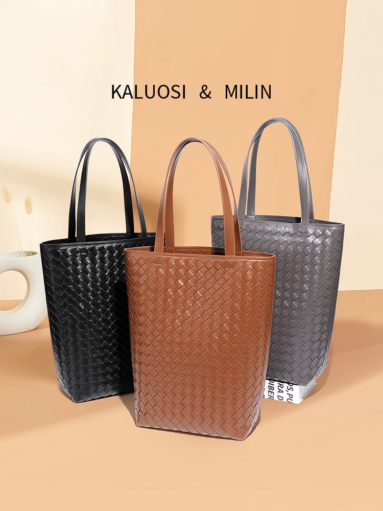 New Large Capacity Handbag Retro Fashion Trendy Shoulder Bag Texture Versatile Casual Women'S Bag - Image 2