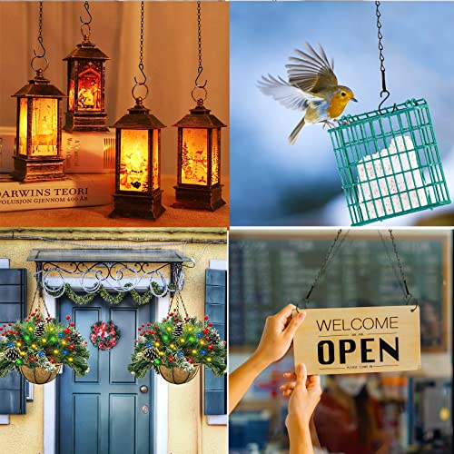 RIFNY 20 Inch Chain for Hanging Plants, Black Small Plant Chains for Hanging Baskets Kits with Hooks for Bird Feeders Planters Billboards Lanterns Wind Chimes Ornaments Outdoor Indoor Use (10 PCS) - Image 5