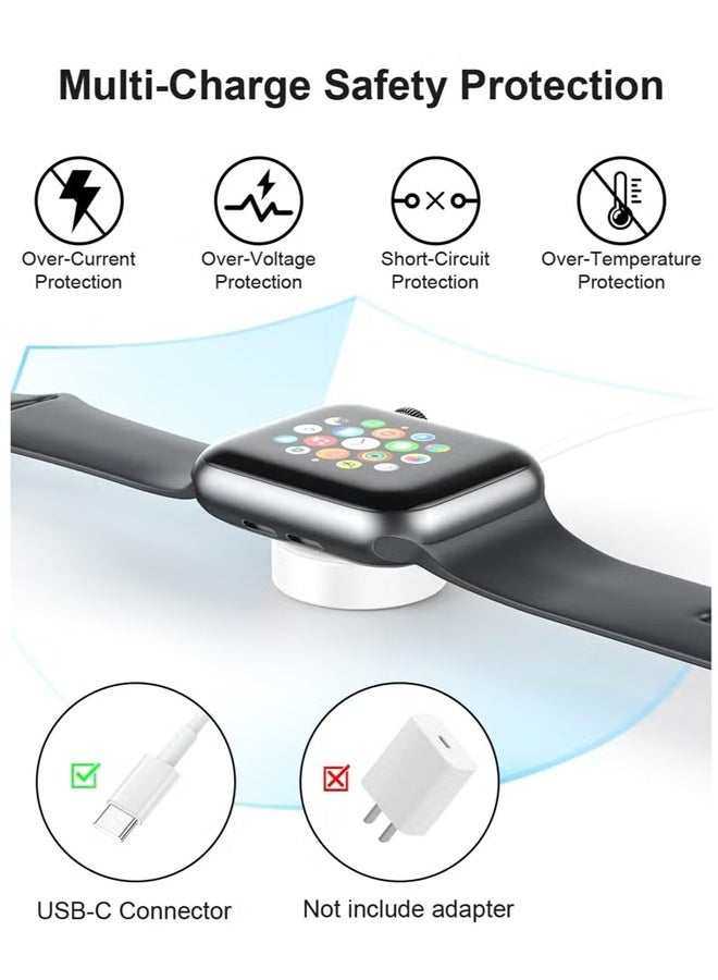 Fast Charging USB C Watch Charger Cord Compatible for Apple Watch, Magnetic Watch Charging Cable Compatible for Watch Series10/9/8/7/Ultra/Ultra2/SE2/6/5/4/3/2/1/SE1, Type C Cord - Image 5