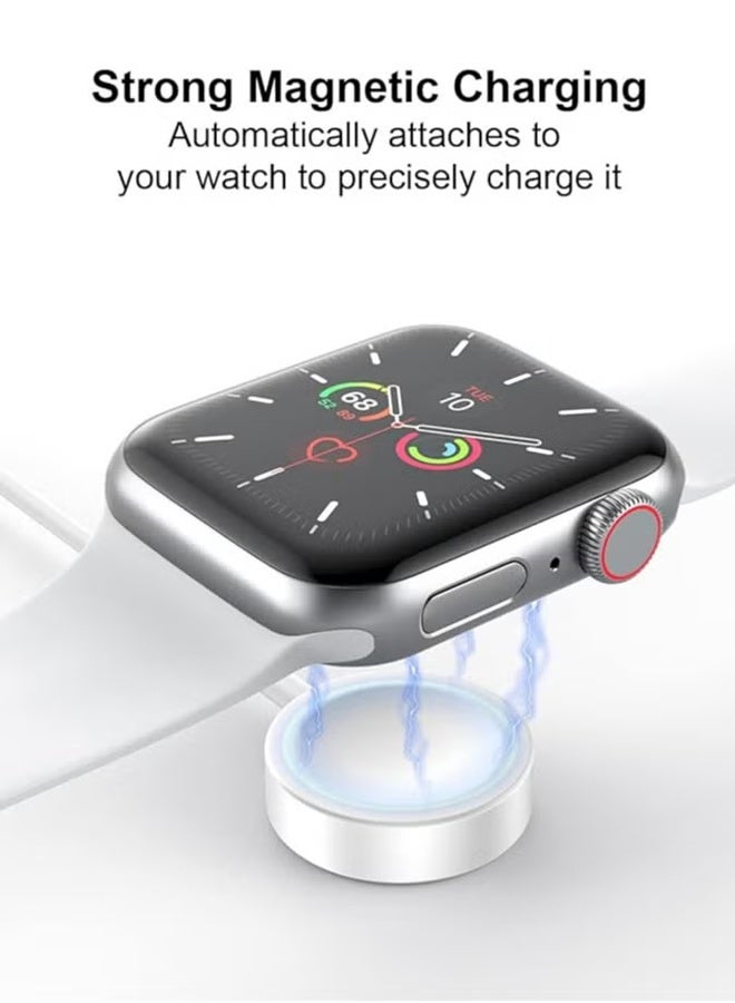 Fast Charging USB C Watch Charger Cord Compatible for Apple Watch, Magnetic Watch Charging Cable Compatible for Watch Series10/9/8/7/Ultra/Ultra2/SE2/6/5/4/3/2/1/SE1, Type C Cord - Image 4