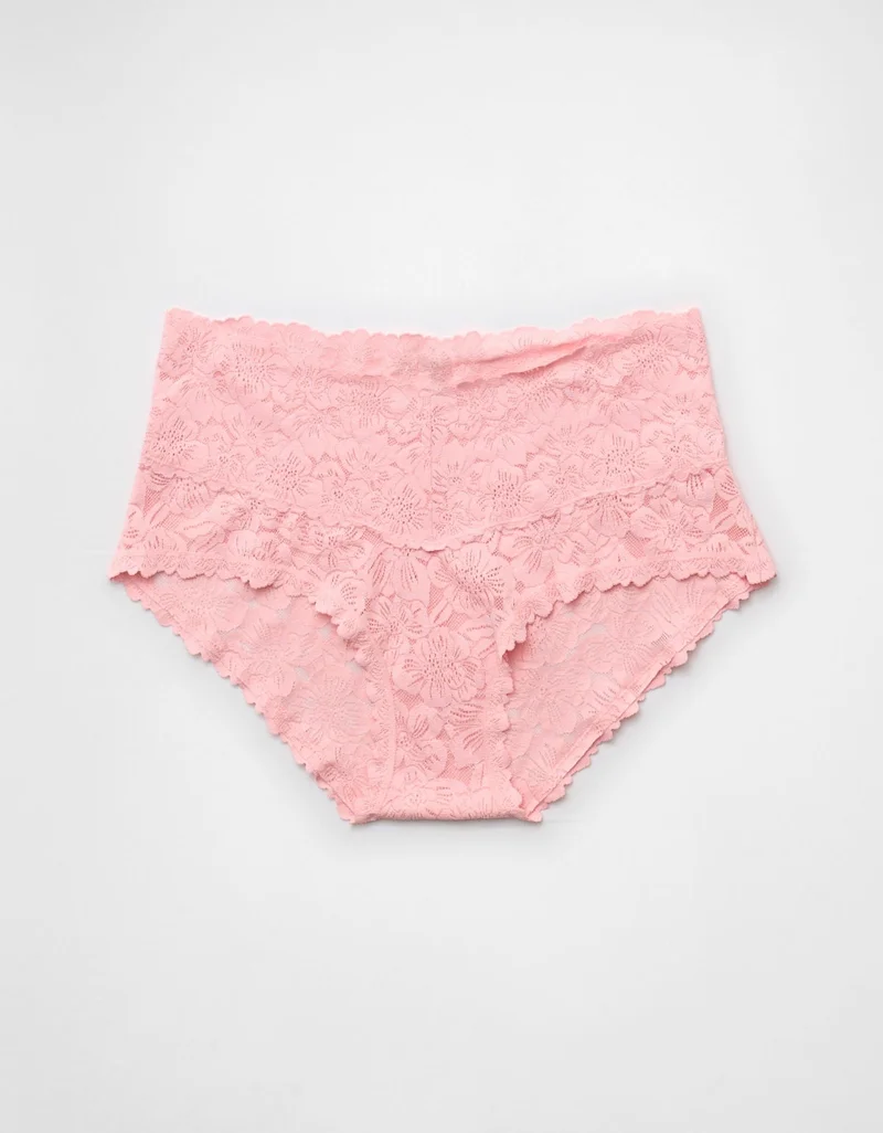 Aerie Show Off Rosey Lace Boybrief Underwear