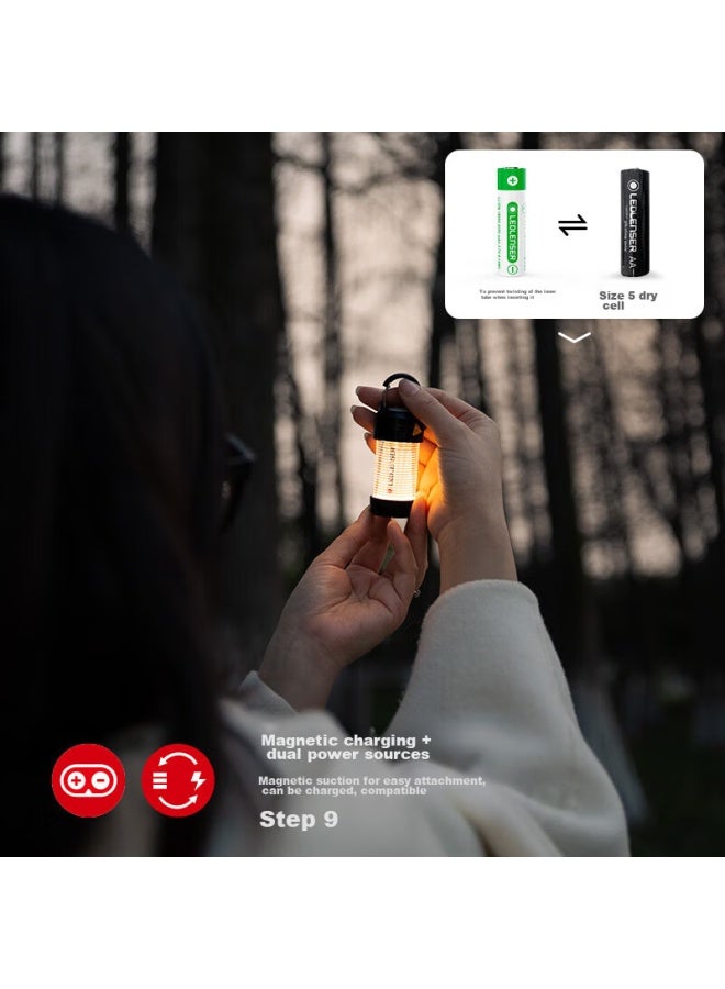 LEDLENSER مصباح تخييم Ml4، مصباح خيمة طارد للبعوض باللون الأحمر، عمر بطارية طويل [مثل إصدار المستكشف] - Image 5