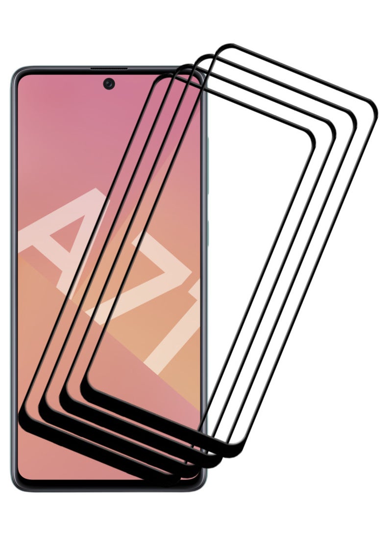 ACLIX 4 Pieces Antistatic ESD Dustproof Premium Quality High Definition Tempered Glass Screen Protector Designed For Samsung Galaxy A71 - Image 1