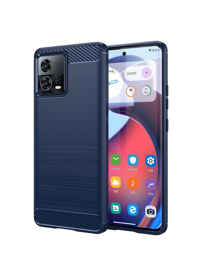 The Bros Case For Motorola Edge 30 Fusion/Moto S30 Pro Brushed Texture Carbon Fiber TPU Phone Case