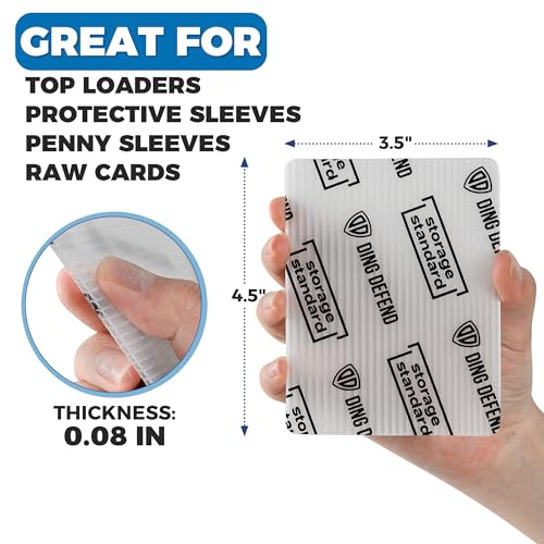 Storage Standard Trading Card Shipping Protectors - Premium Ultra Strong Plastic Inserts - 110 Pack - 3.5'' x 4.5'' - Image 4