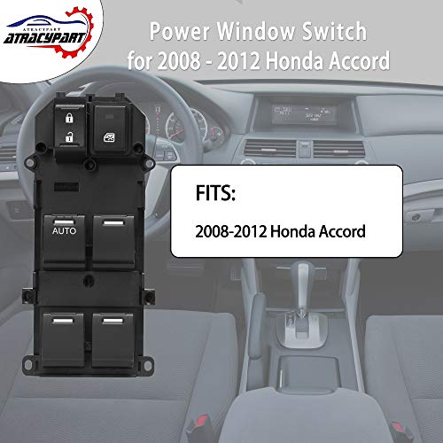 ATRACYPART Master Power Window Switch Front Left Driver Side | for 2008-2012 Honda Accord | Replaces# 35750-TB0-H01, 35750-TBD-H13, 35750-TA0-A02 - Image 3