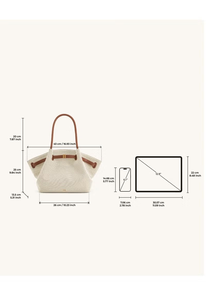 JW PEI Hana Medium Tote Bag - cream/off-white - Image 5