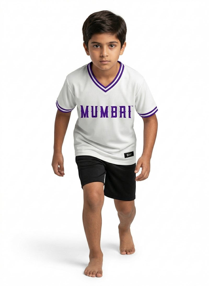 Baseball United Mumbai Cobras Kids' V-Neck Jersey - Image 3