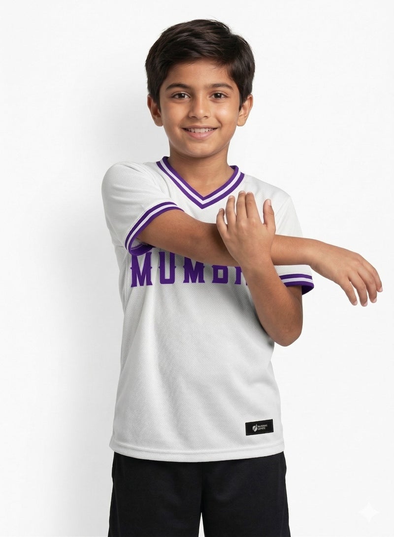 Baseball United Mumbai Cobras Kids' V-Neck Jersey - Image 1