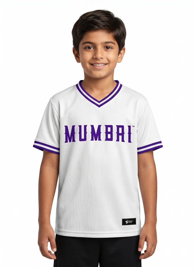 Baseball United Mumbai Cobras Kids' V-Neck Jersey - Image 2
