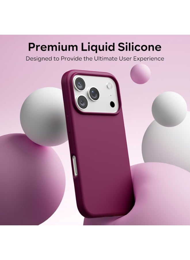 جراب لهاتف iPhone 17 Pro Max مصنوع من جل السيليكون السائل الناعم، حماية كاملة للجسم ضد الصدمات، غطاء غير لامع، بطانة ناعمة من الألياف الدقيقة، جراب خلفي نحيف لهاتف iPhone 17 Pro Max - Image 4