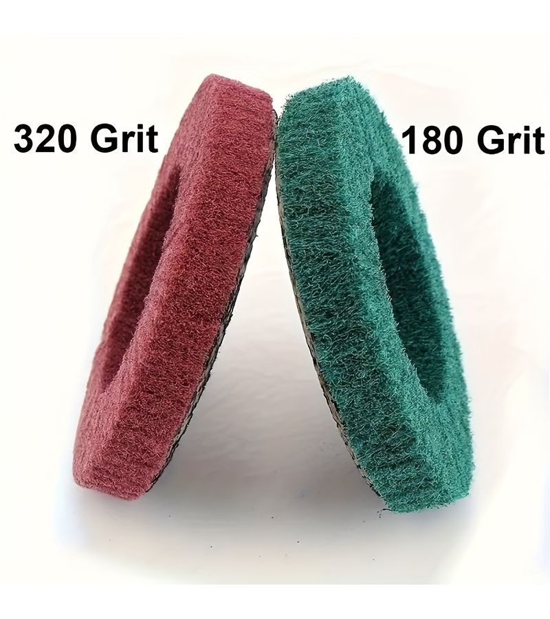 4pcs Nylon Fiber Flip Metal Polishing Wheels 4 Inch Abrasive Discs for Deburring Rust Removal on Complex Surfaces Welding Wheel Polishing Kit Mixed Package - Image 4