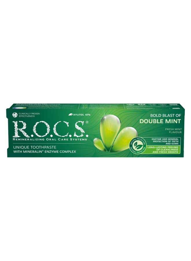 Rocs Toothpaste R.O.C.S. Double Mint, 74 g - Image 2