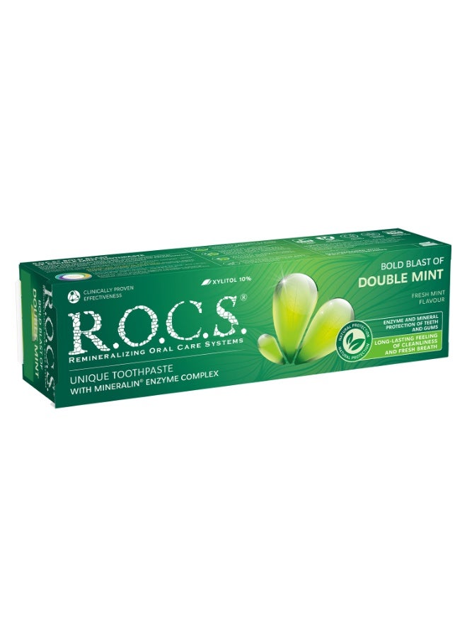 Rocs Toothpaste R.O.C.S. Double Mint, 74 g - Image 3